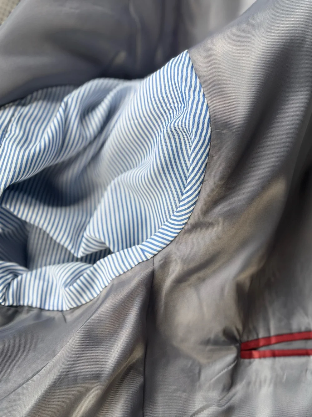 NWOT Tommy Hilfiger Gray Micro Houndstooth Plaid Two-Button Sport Coat Size 50 R